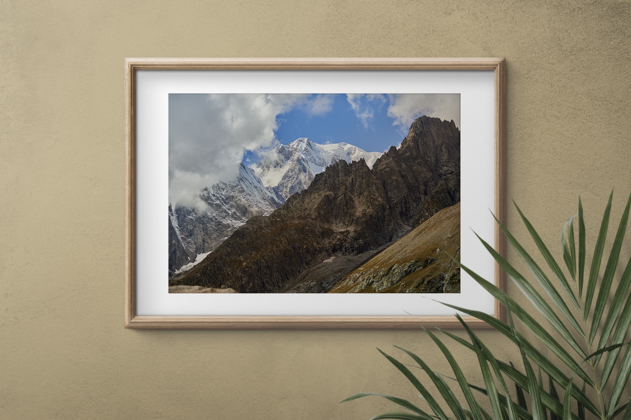 Montblanc mountain view landscape fine art print